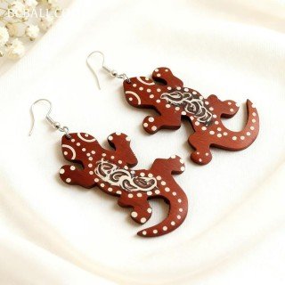 Special Offer Painting Wood Earrings Shaped